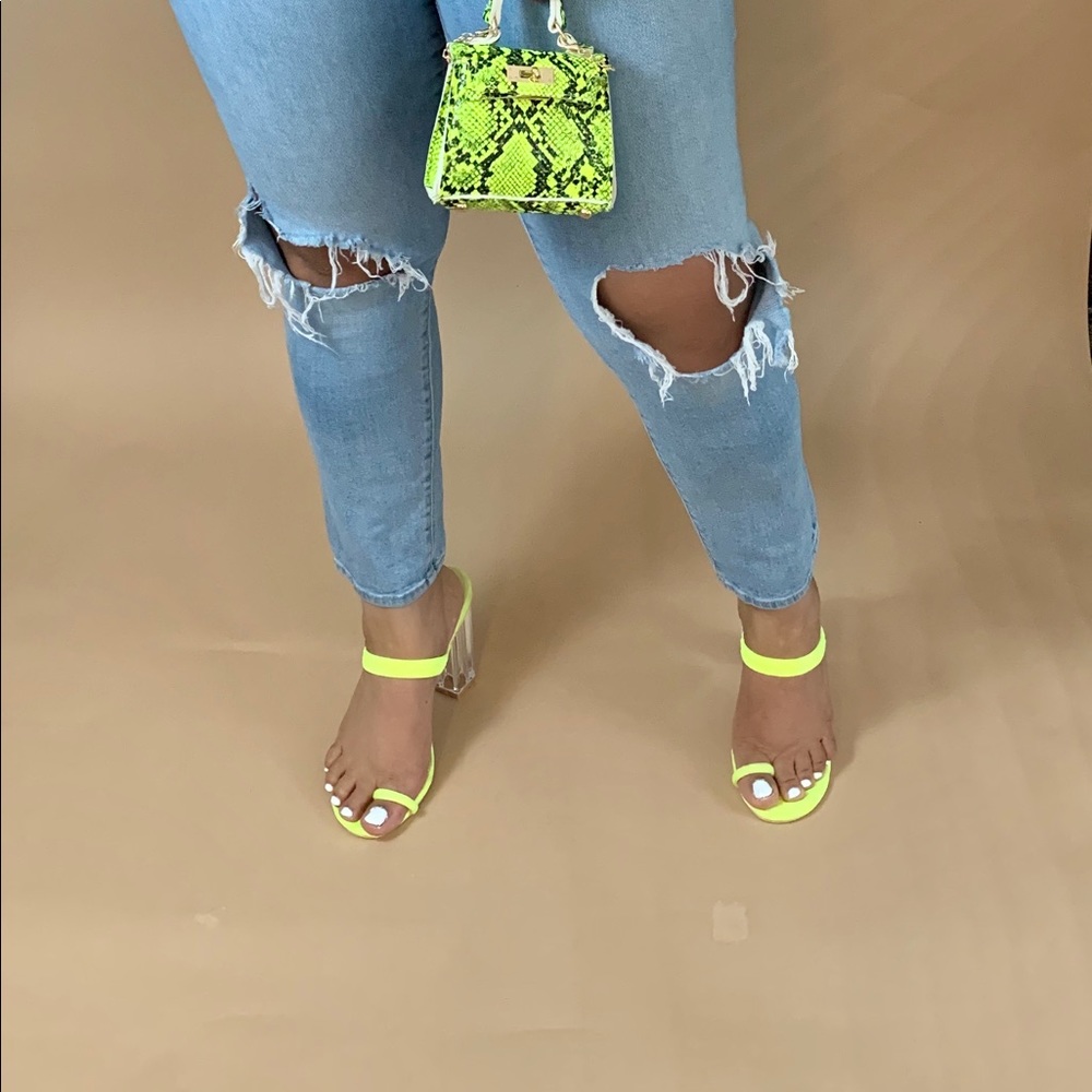 Neon Green Heels